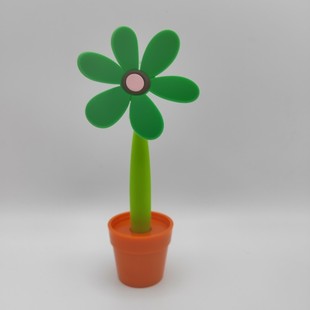 Sun Flower Shape Soft Silicone Medium Oil Pen Small Fresh Cute Student Black Flower Examination Writing Signature