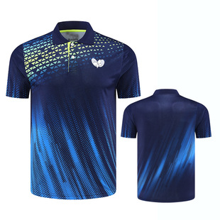 New Table Tennis Clothing Men's and Women's Sportswear Suit Children's Student Competition Training Short-sleeved Jersey 6209