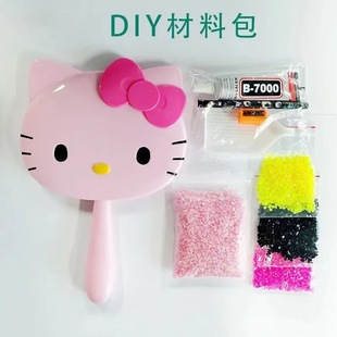 Kt зеркало преобразует diy ручной работы с бриллиантами декоративные зеркала для макияжа девушка день рождения подарок Кэти зеркало