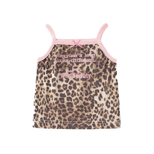 2025 Thin Sweet Cool Sa Leopard Print Small Sling Female Baby Summer New Vest Cute Sweet Cool Top 5287