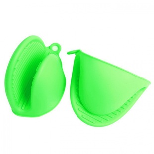 Silicone Anti-Scald Gloves, Anti-Scald Clips for Kitchen Baking, Thickened Microwave Oven Heat Insulation, High-Temperature Resistant, Non-Slip Finger Covers