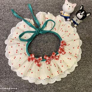Dog cat saliva towel pet scarf large, medium and small dog bib pet jewelry necklace