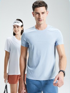 Lulu Men's and Women's Same T-shirt Spring and Summer New Sports Top Fitness Training Clothes Marathon Running Quick Dry Clothes Fashion