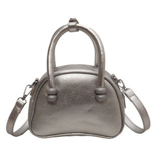 Korean Style Design Sense Portable Boston Bag Women's 2023 New Fashion Shoulder Crossbody Bag Popular Lightweight Small Bag