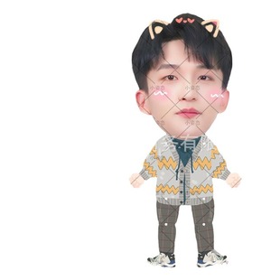 Huang zihongfan cable doll retractable doll Big Head Doll Gift star concert peripheral support wholesale