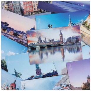 Travel all over the world Postcard World Architecture Card 36 Global City Landscape Greeting Card Postage