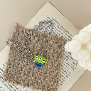 New Cute Toy Story Woody Buth Lightyear Necklace Winter Sweater Sweater Chain Cartoon Men's and Women's Accessories