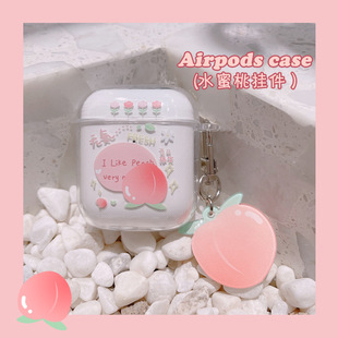 Cartoon Airpods 1/2 Generation Protective Cover for Apple 3 Generation Earphone Case pro 2 Soft Silicone Drop-resistant Hanging Decoration