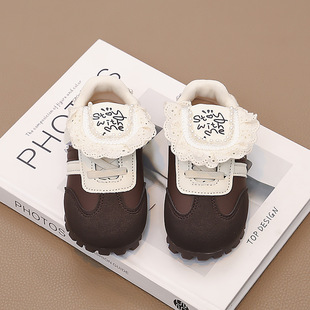 Children's German Training 2025 Autumn New Girls Korean Style Sneakers Princess Soft Sole Casual Shoes Puff Shoes Children