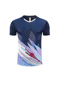 Top Badminton Clothes Men's Table Tennis Clothes Top Women's Quick-drying Training Clothes Printable Children's Breathable Team Clothes