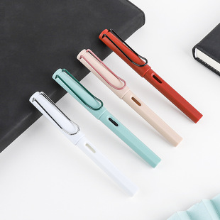 Morandi color and posture student pen can replace ink bag primary school students practice writing special stationery pen wholesale