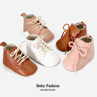 Spring and autumn baby shoes cartoon baby shoes PU small leather shoes 0-1 years old toddler shoes wholesale 2686
