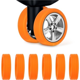Luggage Case Wheel Protective Cover Silent Wheel Cover Suitcase Roller Trolley Case Replacement Silicone Universal Wheel Protective Cover