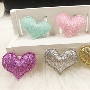 Factory wholesale handmade diy Korean style hair accessories fine powder love material Children's headdress hair clip gift cake decoration accessories