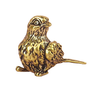 Brass biwing bird ornaments solid copper sparrow copper bird tea pet home landscaping copper craft gifts wholesale