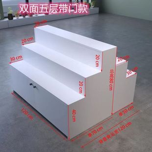 Nakajima-style pendulum shelf step-type display cabinet trapezoidal sample display rack shoe cabinet counter display cabinet flowers gift