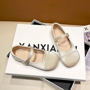 Girl's Small Leather Shoes 2024 Spring and Autumn New Fashion All-match Children's Korean Style Single-layer Shoes Soft-soled Little Girl's Princess Shoes