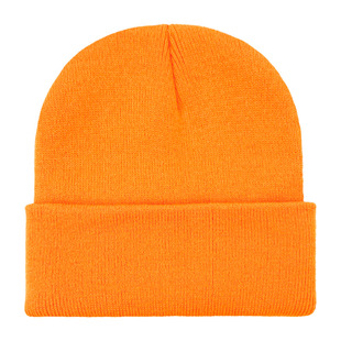 60 color solid color knitted hat custom outdoor ear protection warm cap men's wholesale acrylic light wool cap women