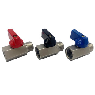 Carbon steel ball valve 2 points 3 points New Steel mini ball valve processing wholesale factory Pearl nickel valve