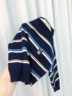 Colored Pen Ocha Cha 2025 Spring Children's Sweater Counter Children's Wear Entity Factory Live Stall Supply