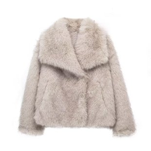 Трансграничный AliExpress Женское пальто Toka Fox Wear Женская осень Зима 2025 Новый меховое пальто имитация