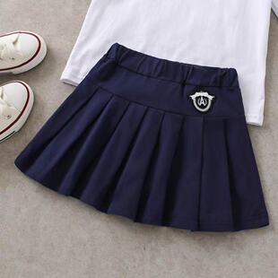 Girls' Skirt New Style Summer Skirt with Pants Anti-slip Skirt Junior JK College Style Pleated Skirt