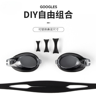 2023 myopia swimming goggles cross-border HD silicone swimming goggles in stock swimming goggles anti-fog swimming glasses suit wholesale