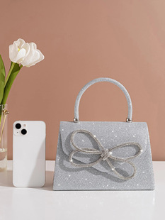 Cross-border Explosions Women's Bag Bow Handbag Party Bag Banquet Bag New Evening Banquet Bag Niche Design High-end Sense