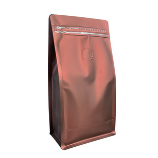 Spot eight side sealing coffee bag air valve aluminum foil tea packaging bag coffee beans self-supporting coffee powder sealed self-sealing bag