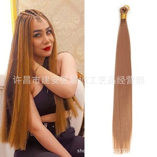 Прямая ручка для волос из химического волокна straight bulk hair Xuchang производители напрямую поставляют высокотемпературный провод для прямых волос