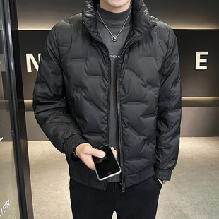 2023 winter new down jacket men's national standard 50 gray duck down youth collar casual coat can be a generation of hair