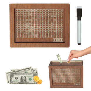 Money Box with Counter Home Wooden Counter Piggy Bank Wooden Crafts