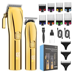 Factory Clearance High Power Electric Clipper Hair Salon Professional Hair Clipper suit Household USB Charging Electric Clipper