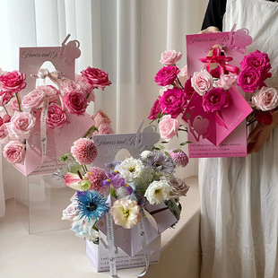 LN Niche Ins Style Advanced Sauce Purple Manta Simulation Rose Bouquet Finished Tanabata Valentine's Day Gift for Girls