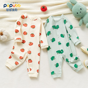 ins style popular baby jumpsuit spring and autumn baby clothes long-sleeved romper romper European and American style outwear spring clothes