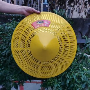 Plastic Bucket Hat Rainproof Agricultural Rainproof Sunshade Fishing Hat Cloak Fisherman Fishing Hat Dance Ultra-Light