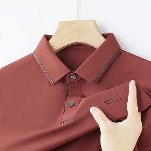 Летняя новая мужская рубашка POLO с короткими рукавами без шрамов