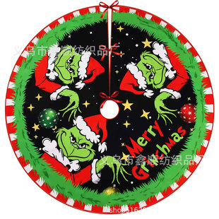 New cross-border cartoon Christmas tree skirt crafts tree base suit Christmas supplies decoration wholesale