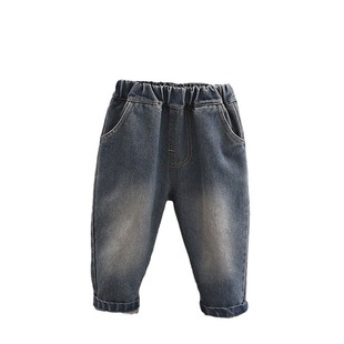 Children's clothing boys spring retro jeans 2025 new baby 1-6 years old washed Denim children's pants wholesale