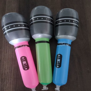 25cmPVC inflatable simulation microphone children fun party performance props......