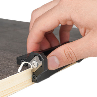 Woodworking chamfering edge sealing strip manual arc trimmer wood chamfering device burr scraping and trimming machine