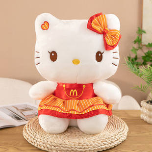 New McDonald's KT Cat Cute Soft Kulomi Doll Birthday Gift for Girls Home Pillow
