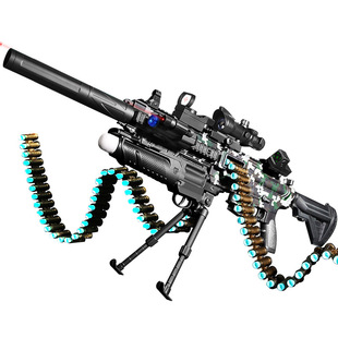 M416 Электрический серийный мягкий пистолет для стрельбы игрушечный пистолет имитация детского мальчика мягкое яйцо ест курицу Гатлинга пулемет