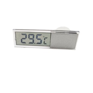 Monitor Suction Cup Digital Clock Glass Time Car Supplies Lcd Car Digital Watch Thermometer Display
