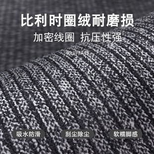 Simple Cloth-backed Velvet Floor Mat Dirt-resistant and Easy-to-take-care Entrance Door Entrance High-grade Carpet Non-slip Cuttable Floor Mat