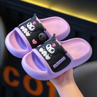 Sanrio для девочек тапочки летняя девушка противоскользящая милый мультфильм детская ванная комната купание детское пляжная обувь