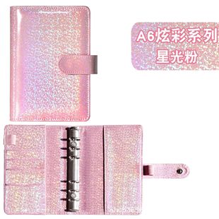 Customized Creative Ledger A6 Macaron Notepad A5Pu Binder Notebook Ledger Customized with Logo