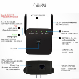 Wireless WiFi amplifier booster wireless repeater repeater signal amplifier home repeater