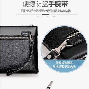 Men's Bag Envelope Bag Casual Handbag Clutch Bag Soft Leather Large Capacity Wallet Fashion Wallet Multi-card Coin Purse