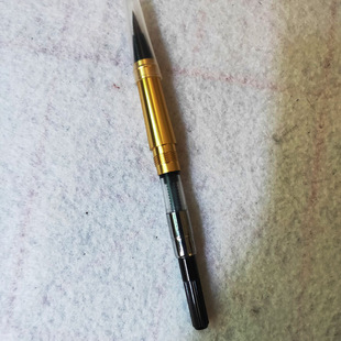 Pen-style writing brush Xiuli pen soft pen art work small Regular Script Calligraphy copybook wolf brush can add ink to make logo